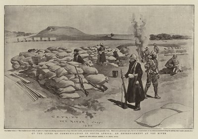 On the Lines of Communication in South Africa, An Entrenchment at Vet River by Charles Edwin Fripp